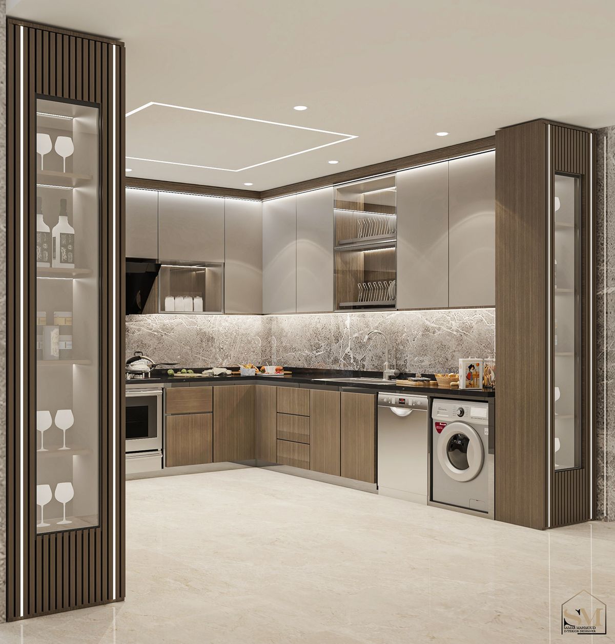 مطابخ ألمنيوم فاخرة 2026 بتصاميم عصرية تناسب الفلل والشقق